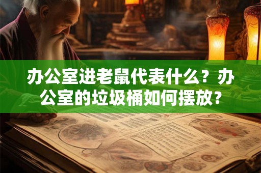 办公室进老鼠代表什么？办公室的垃圾桶如何摆放？
