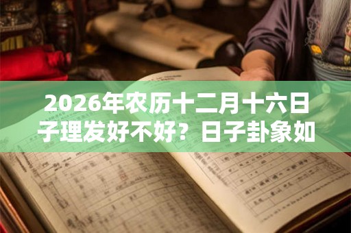 2026年农历十二月十六日子理发好不好？日子卦象如何？