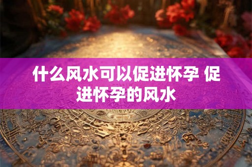 什么风水可以促进怀孕 促进怀孕的风水