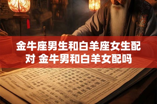 金牛座男生和白羊座女生配对 金牛男和白羊女配吗