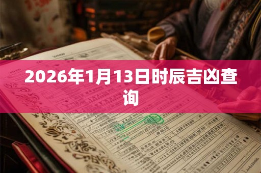 2026年1月13日时辰吉凶查询