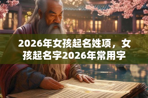 2026年女孩起名姓项，女孩起名字2026年常用字