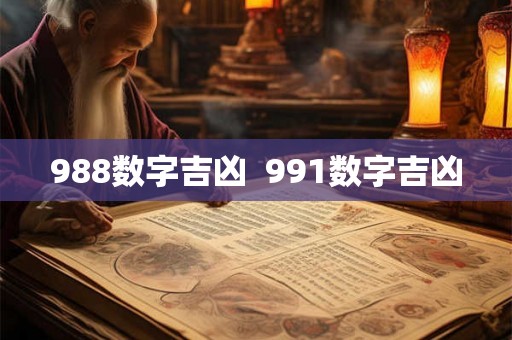 988数字吉凶 991数字吉凶 988数字吉凶 991数字吉凶