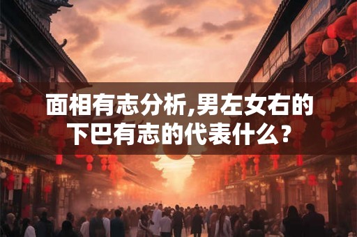面相有志分析,男左女右的下巴有志的代表什么? 面相有志分析,男左女右的下巴有志的代表什么?