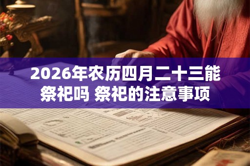 2026年农历四月二十三能祭祀吗 祭祀的注意事项