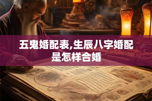 五鬼婚配表,生辰八字婚配是怎样合婚 五鬼婚配表,生辰八字婚配是怎样合婚