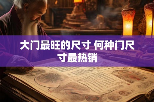 大门最旺的尺寸 何种门尺寸最热销 大门最旺的尺寸 何种门尺寸最热销