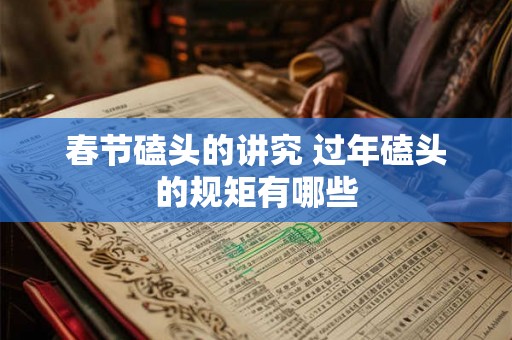 春节磕头的讲究 过年磕头的规矩有哪些