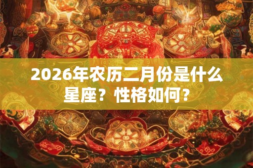 2026年农历二月份是什么星座？性格如何？
