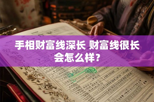 手相财富线深长 财富线很长会怎么样？