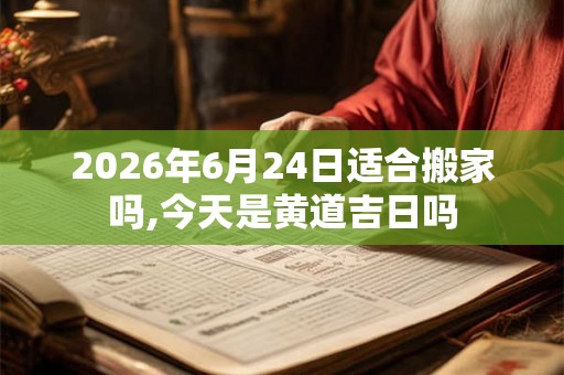 2026年6月24日适合搬家吗,今天是黄道吉日吗 2026年6月24日适合搬家吗,今天是黄道吉日吗