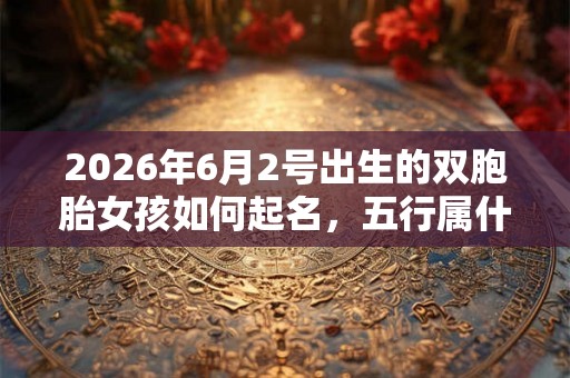 2026年6月2号出生的双胞胎女孩如何起名,五行属什么? 2026年6月2号出生的双胞胎女孩如何起名,五行属什么?