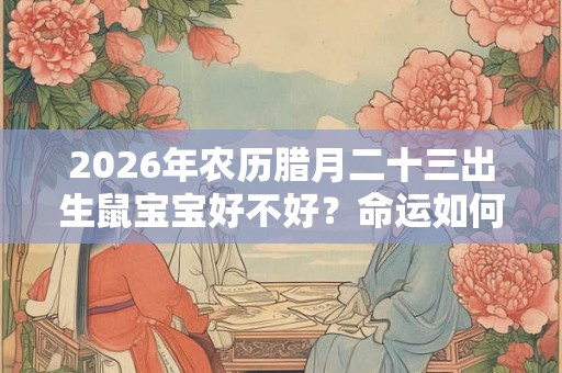 2026年农历腊月二十三出生鼠宝宝好不好？命运如何？
