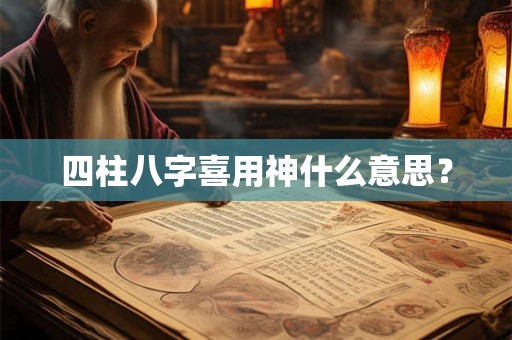 四柱八字喜用神什么意思？