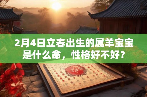 2月4日立春出生的属羊宝宝是什么命，性格好不好？