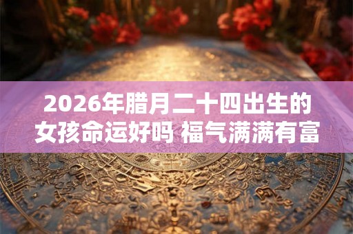 2026年腊月二十四出生的女孩命运好吗 福气满满有富贵之命