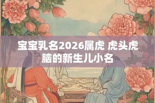 宝宝乳名2026属虎 虎头虎脑的新生儿小名