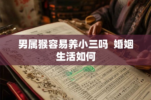 男属猴容易养小三吗  婚姻生活如何