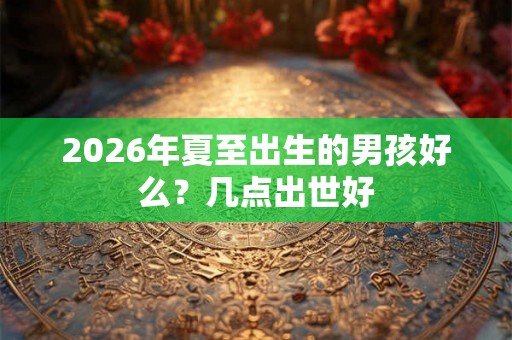 2026年夏至出生的男孩好么？几点出世好