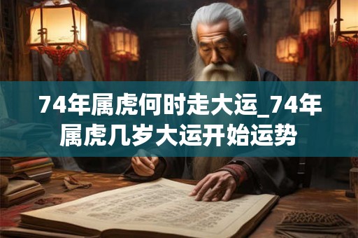 74年属虎何时走大运_74年属虎几岁大运开始运势
