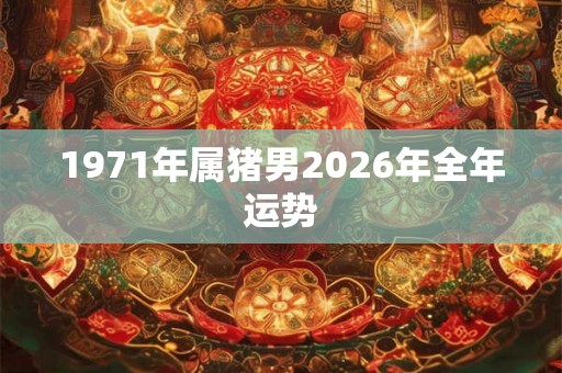 1971年属猪男2026年全年运势