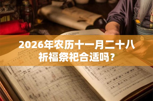 2026年农历十一月二十八祈福祭祀合适吗? 2026年农历十一月二十八祈福祭祀合适吗?
