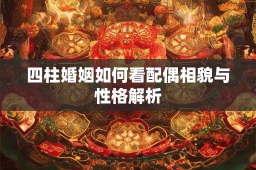 四柱婚姻如何看配偶相貌与性格解析