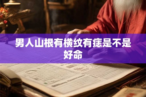 男人山根有横纹有痣是不是好命