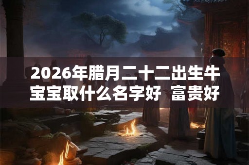 2026年腊月二十二出生牛宝宝取什么名字好 富贵好命的名字 2026年腊月二十二出生牛宝宝取什么名字好 富贵好命的名字