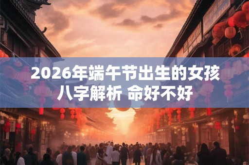 2026年端午节出生的女孩八字解析 命好不好 2026年端午节出生的女孩八字解析 命好不好