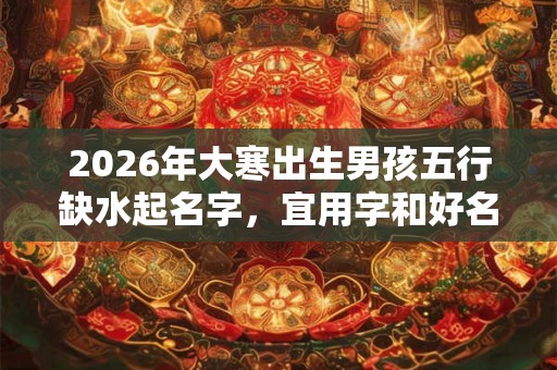2026年大寒出生男孩五行缺水起名字,宜用字和好名字推荐 2026年大寒出生男孩五行缺水起名字,宜用字和好名字推荐