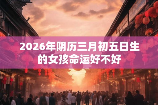 2026年阴历三月初五日生的女孩命运好不好 2026年阴历三月初五日生的女孩命运好不好