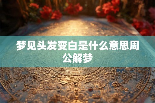 梦见头发变白是什么意思周公解梦
