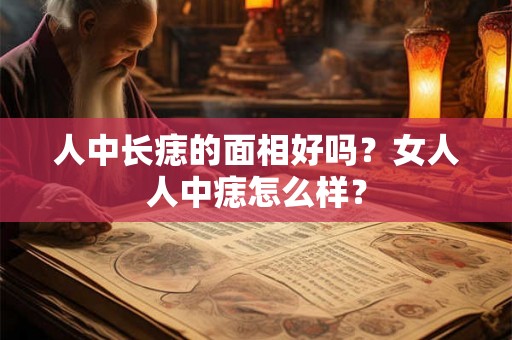 人中长痣的面相好吗？女人人中痣怎么样？