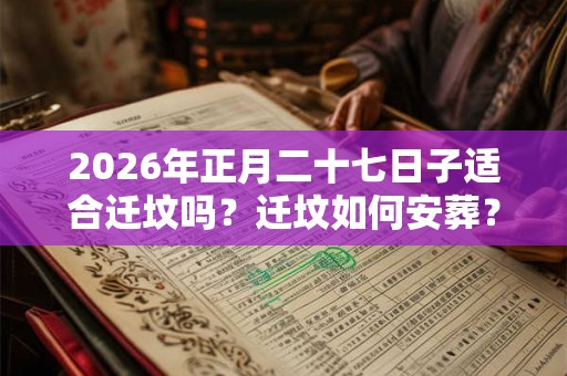 2026年正月二十七日子适合迁坟吗?迁坟如何安葬? 2026年正月二十七日子适合迁坟吗?迁坟如何安葬?