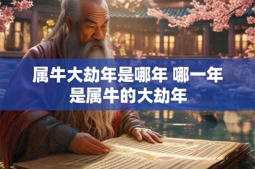 属牛大劫年是哪年 哪一年是属牛的大劫年
