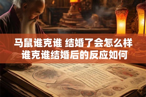 马鼠谁克谁 结婚了会怎么样 谁克谁结婚后的反应如何