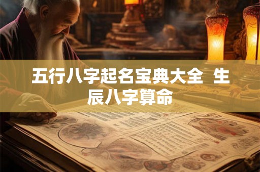 五行八字起名宝典大全  生辰八字算命