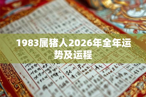 1983属猪人2026年全年运势及运程