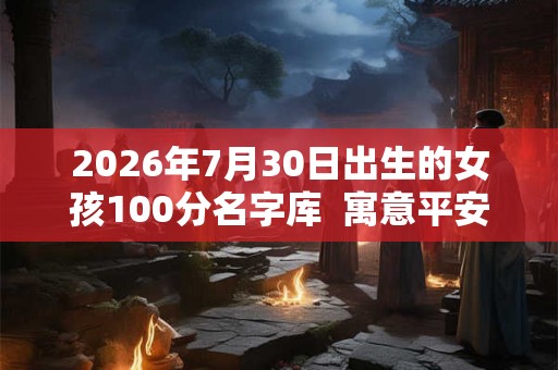 2026年7月30日出生的女孩100分名字库  寓意平安喜乐