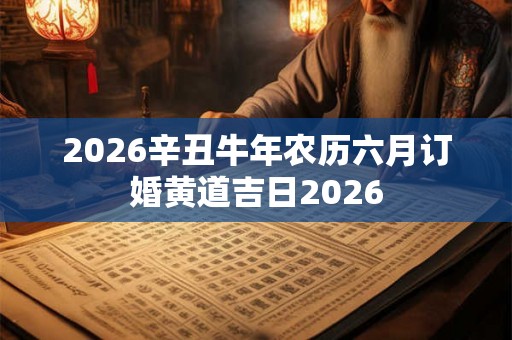 2026辛丑牛年农历六月订婚黄道吉日2026