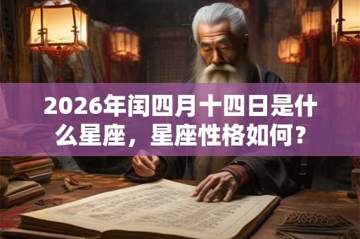 2026年闰四月十四日是什么星座,星座性格如何? 2026年闰四月十四日是什么星座,星座性格如何?