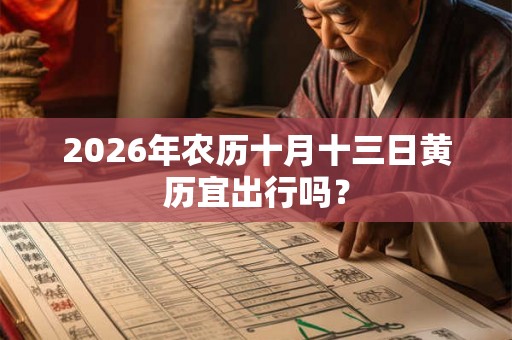 2026年农历十月十三日黄历宜出行吗？