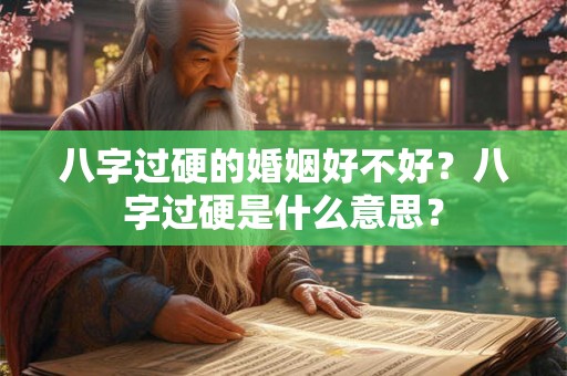 八字过硬的婚姻好不好?八字过硬是什么意思? 八字过硬的婚姻好不好?八字过硬是什么意思?