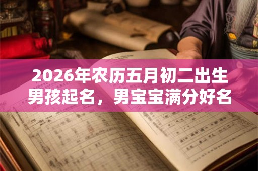 2026年农历五月初二出生男孩起名，男宝宝满分好名字推荐