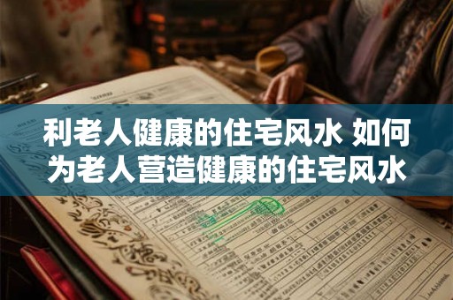 利老人健康的住宅风水 如何为老人营造健康的住宅风水