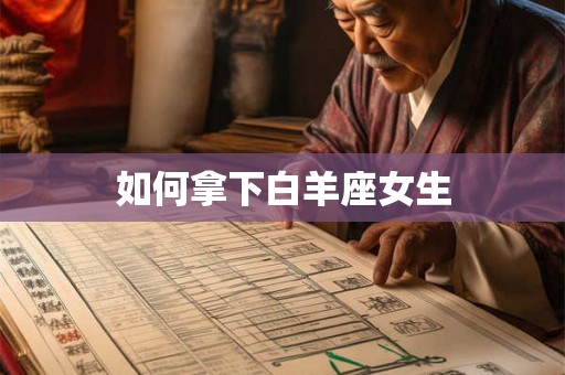 如何拿下白羊座女生