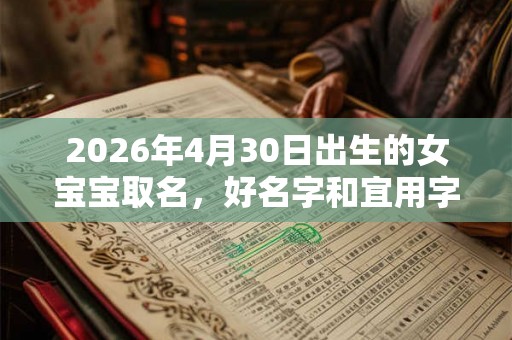 2026年4月30日出生的女宝宝取名，好名字和宜用字推荐