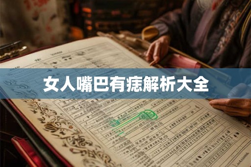 女人嘴巴有痣解析大全