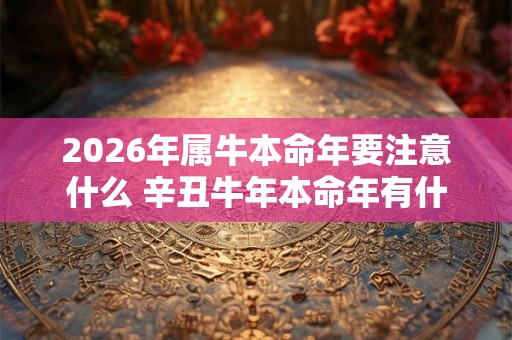 2026年属牛本命年要注意什么 辛丑牛年本命年有什么禁忌
